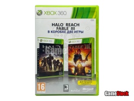 Xbox 360 Halo Reach (Англ.яз.) + Fable III (Рус.суб.) (Б/У)