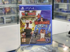 PS4 Worms Battlegrounds + Worms W.M.D. Double Pack CUSA-17664 (Английская версия)