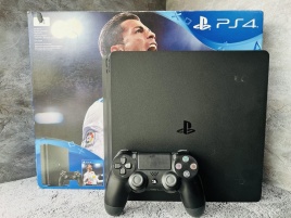 Sony Playstation 4 Slim 1TB CUH-2108B, без коробкой, S/N: 0227452455  (PS4, Б/У, 2 игры)