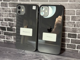Корпус для iPhone 11, черный, с шлейфами (2шт) Б/У