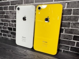 Корпус для iPhone XR белый и желтый Б/У