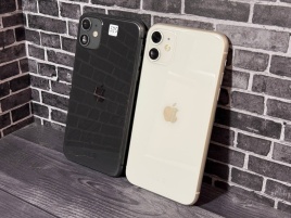 Корпус для iPhone 11, Белый и черный с шлейфами, Б/У