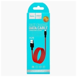 Кабель USB - микро USB HOCO X29 Superior, 1.0м, круглый, 2.0A, силикон, цвет: красный