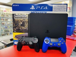 Sony Playstation 4 Slim 1TB CUH-2208B, С коробкой, S/N: 02274526101716426  (PS4, Б/У, Без игр)