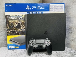 Sony Playstation 4 Slim 1TB CUH-2208B, С коробкой, S/N: 15274526769516211 (PS4, Б/У, без игр)