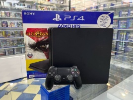 Sony Playstation 4 Slim 500Gb CUH-2108A, С коробкой, S/N: 02274524541325421 (PS4, Б/У)