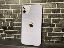Корпус для iPhone 11, Фиолетовый, оригинал, Б/У