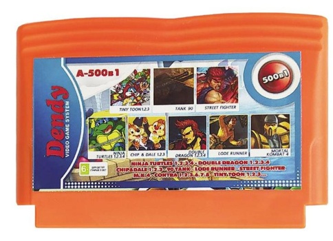 Картридж 8-Bit - 500в1 N.TURTLES 1.2.3.4+D.DRAGON 1.2.3.4+CHIP&DALE 1.2.3+90 TANK+LODE RUNNER+M.K.4+CONTRA+. фото 1