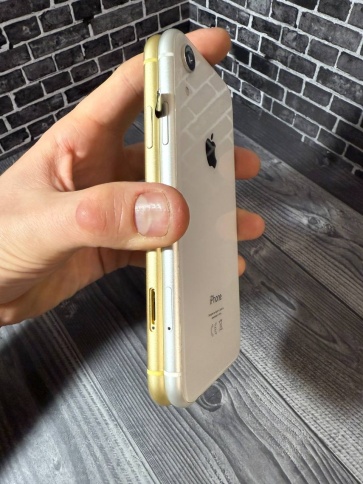 Корпус для iPhone XR белый и желтый Б/У фото 2