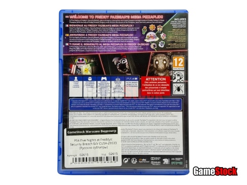 PS4 Five Nights at Freddys: Security Breach Б/У CUSA-29533 (Русские субтитры) фото 2