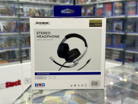 Проводная стерео гарнитура Dobe Stereo Headphone, белый фото 2