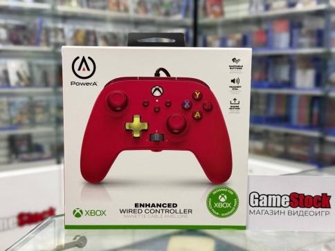 Проводной Геймпад/Джойстик XBOX Series X/S Enhanced Red фото 1