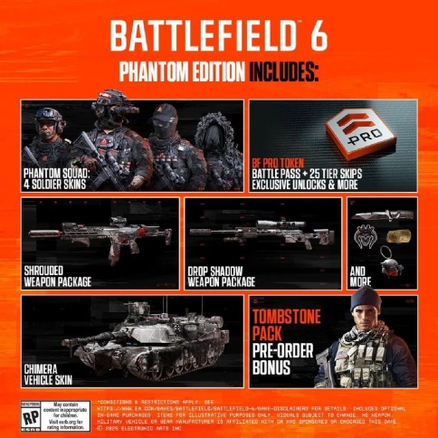 PS5 Battlefield 6 Phantom Edition (Новинка!) (Новый, Английская версия, PPSA-19534) фото 2