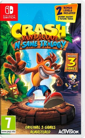 Crash Bandicoot N. Sane Trilogy (Nintendo Switch, Английская версия, Б/У) фото 1