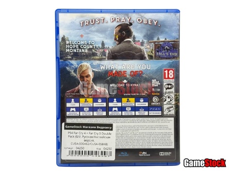 PS4 Far Cry 4 + Far Cry 5 Double Pack (Б/У, Русская/Английская версия, CUSA-00462/CUSA-05847) фото 3