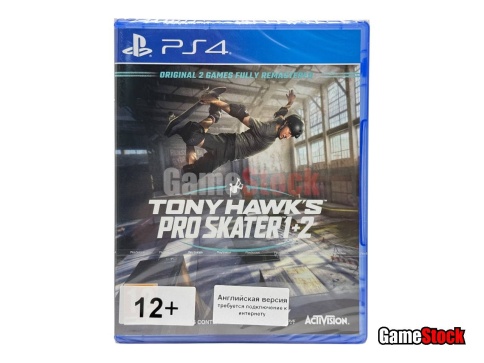 PS4 Tony Hawk's Pro Skater 1 + 2 (Новый, Английская версия, CUSA-20464) фото 1