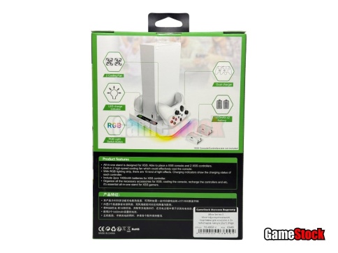 XBox Series S Многофункциональная подставка для консоли и 2х геймпадов.+аккум.(2шт) (Pega PG-XBS012) фото 2