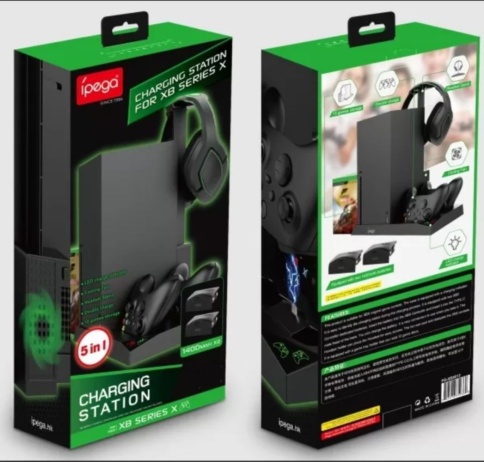 XBox Series X Многофункциональная подставка для консоли и двух джойст.+аккум.(2шт) (Pega PG-XBX013) фото 1