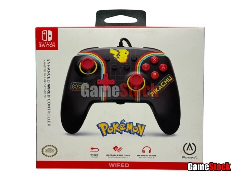 Геймпад проводной PowerA Wired Controller для Nintendo Switch (Pikachu Arcade) фото 1