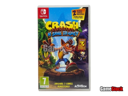 Crash Bandicoot N. Sane Trilogy (Nintendo Switch, Английская версия, Б/У) фото 2