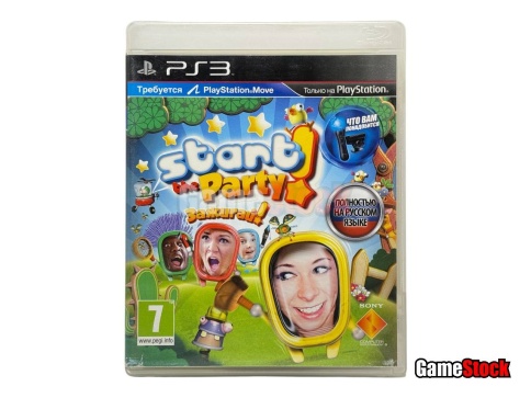PS3 Зажигай! Start the Party (Только для PS Move) (Б/У, Полностью на русском языке, BCES-00969) фото 1