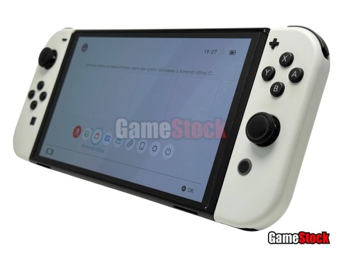Игровая приставка Nintendo Switch Oled White, HEG-S-JXE-C1 SN: XTJ10897594728 Б/У, Полный комплект фото 2