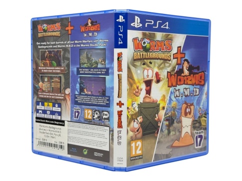 PS4 Worms Battlegrounds (Англ.яз.) + Worms W.M.D. Double Pack (Б/У, Рус.суб, CUSA-17664 ) фото 3