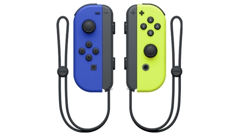 Набор из двух контроллеров Joy-Con Сontrollers (неоновый синий / неоновый желтый) (Blue/Yellow) фото 2