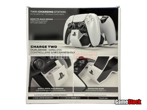Зарядная станция PowerA PS5 Twin Charging для 2-х геймпадов Sony DualSense фото 2